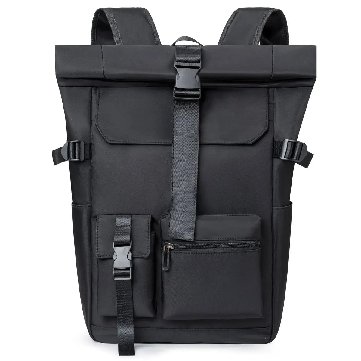 Sac a Dos Urbain a Fermeture Roulee noir