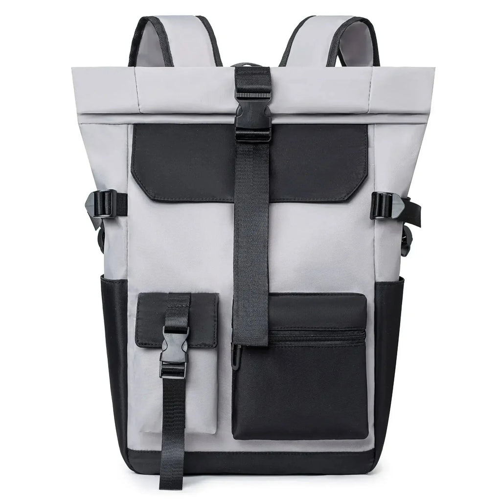 Sac a Dos Urbain a Fermeture Roulee noir Ville