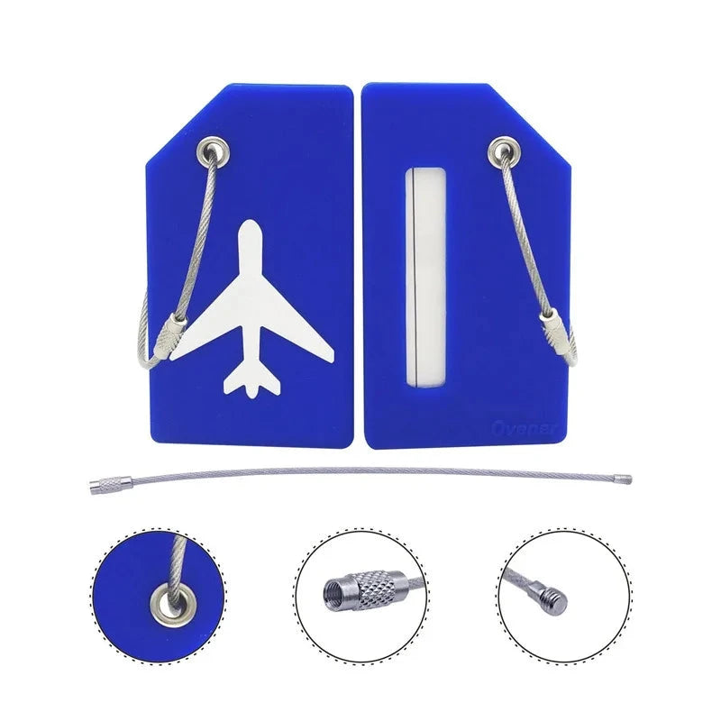 Étiquettes pour valises Avion Lot de 6