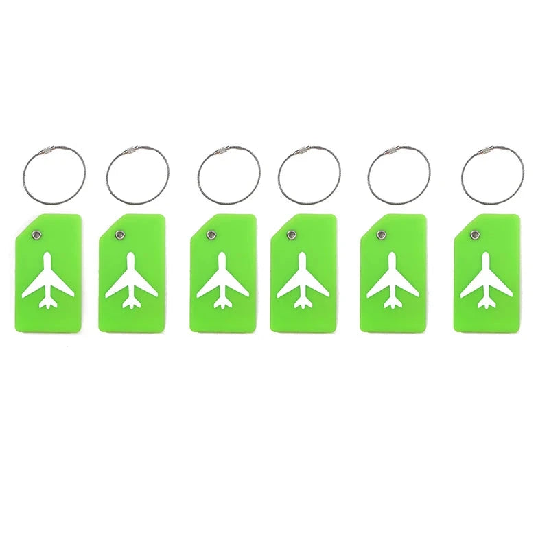 etiquettes de valises Avion Lot de 6