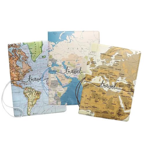 Étuis Passeport Carte du Monde