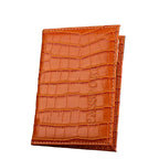 étui passeport croco luxe