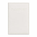 etui protège passeport blanc