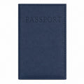 etui protège passeport bleu marine