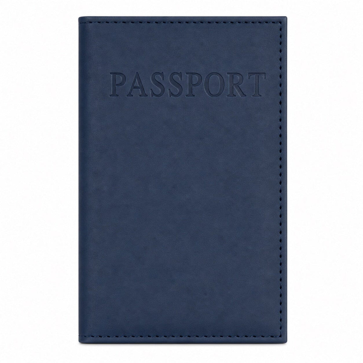 etui protège passeport bleu marine