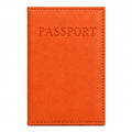 etui protège passeport orange