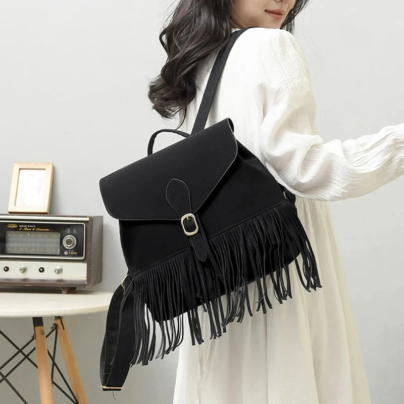 sac a dos a frange boho
