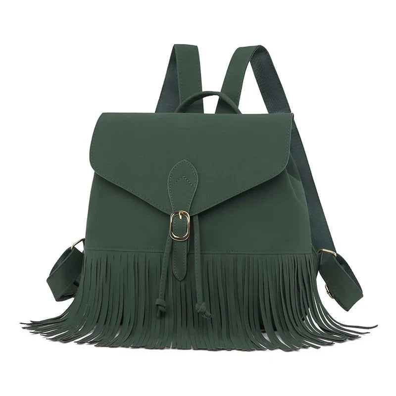 sac a dos a frange vert