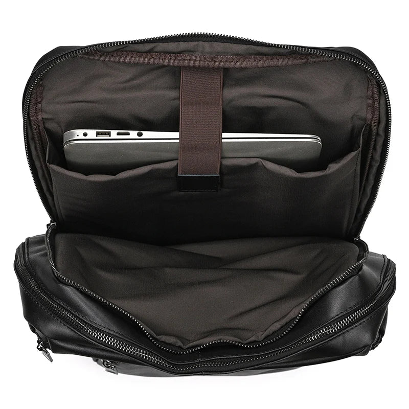 sac a dos noir homme cuir travail