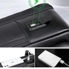 Sac à Dos Cuir Noir Homme usb