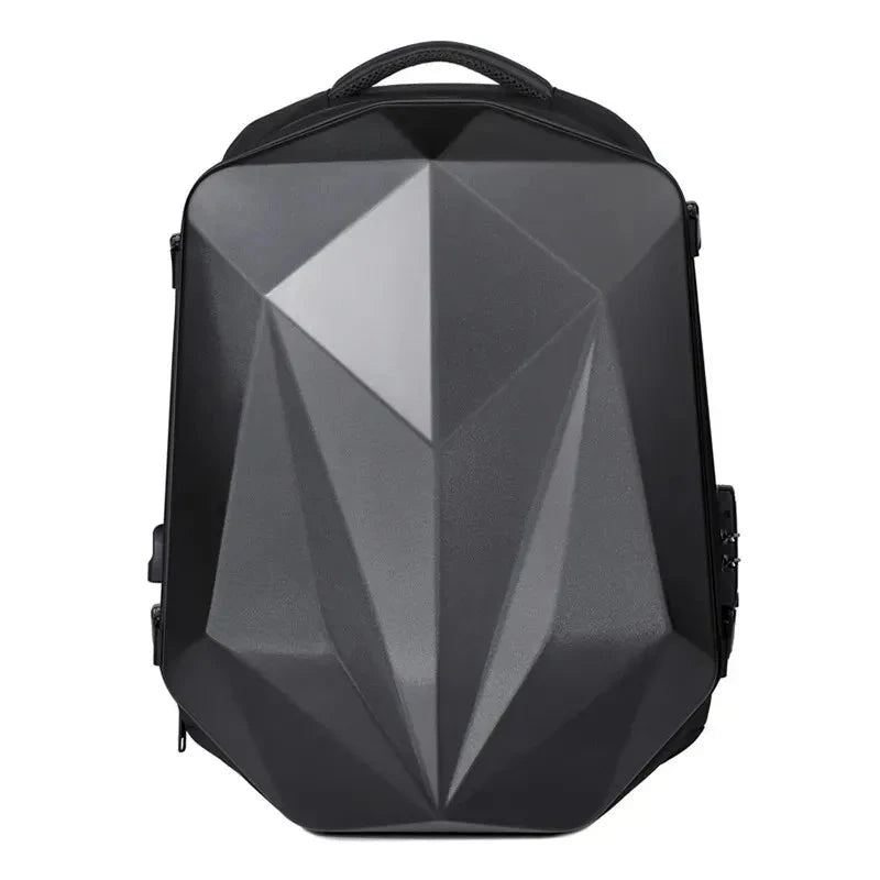 sac a dos grande capacité rigide avec code noir
