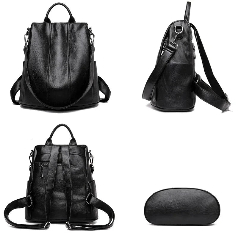 sac a dos sécurisé femme léger noir