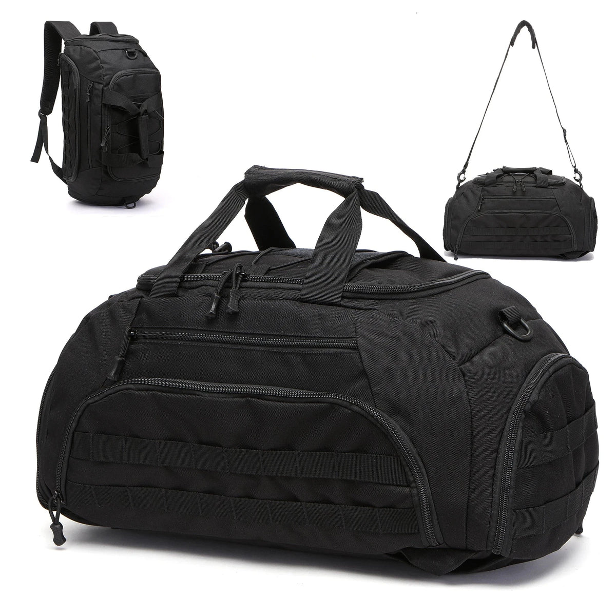 sac a dos tactique convertible noir