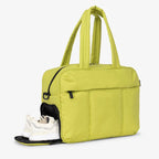 sac week end matelassé femme jaune