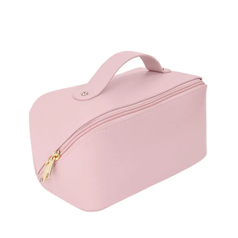 trousse de toilette personnalisée femme initiales rose