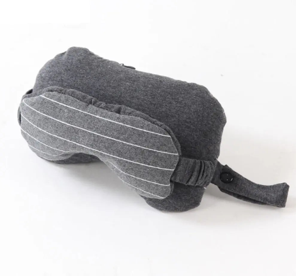 coussin voyage masque de nuit 2 en 1