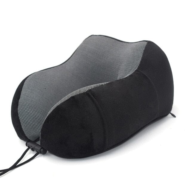 coussin voyage memoire de forme noir