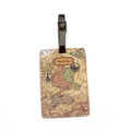 etiquette bagage world trip map