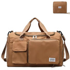 sac femme pliable voyage pochette camel