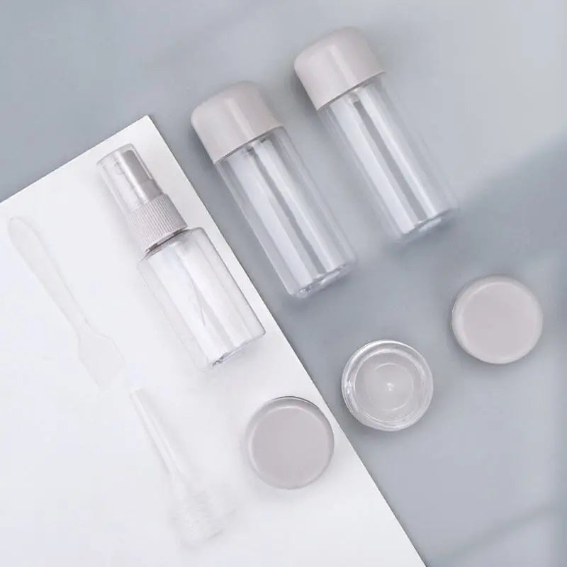 kit de voyage avion produits de toilette 6 flacons