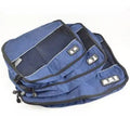 organisateur de valise travelbasics bleu marine set de 3