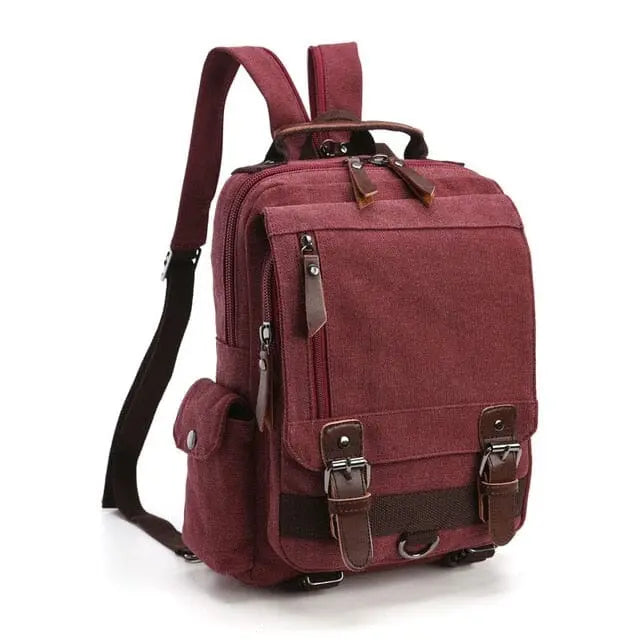petit sac dos vintage voyage femme tissu retro