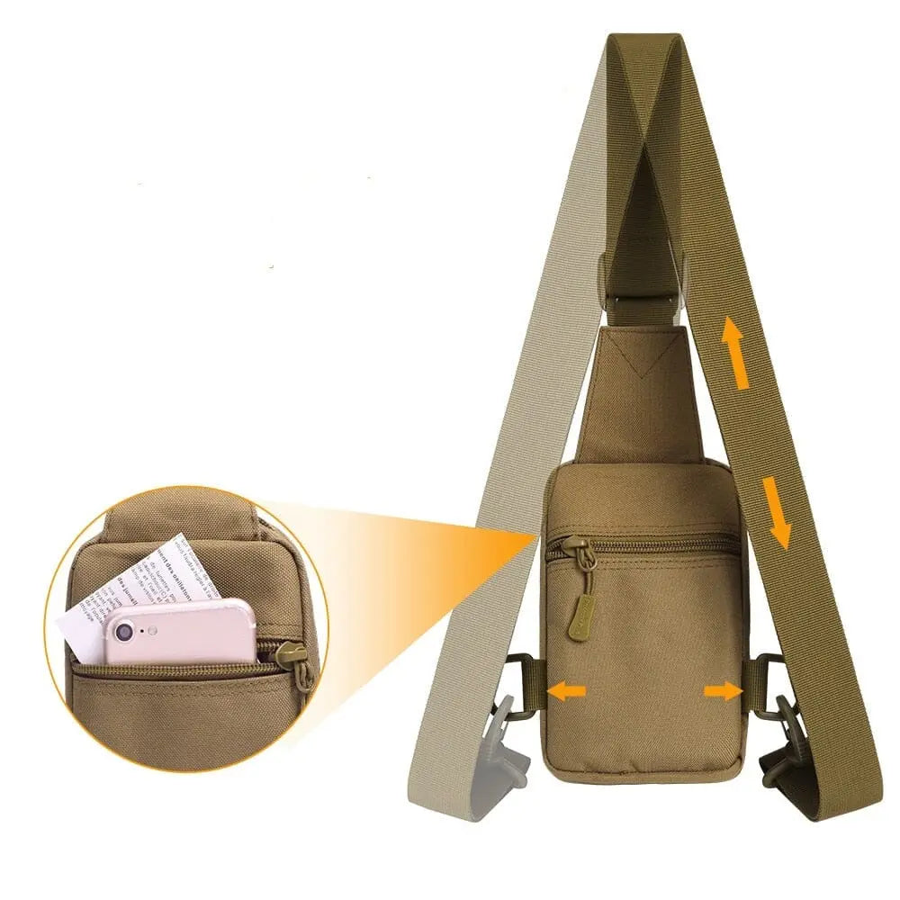 petit sac de poitrine militaire pour homme