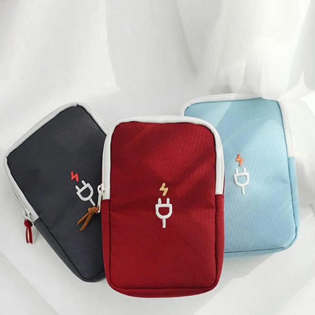 pochette voyage rangement cable chargeur