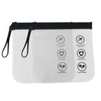 pochettes liquide avion transparent lot de 2