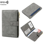 portefeuille voyage femme pochette passeport anti rfid