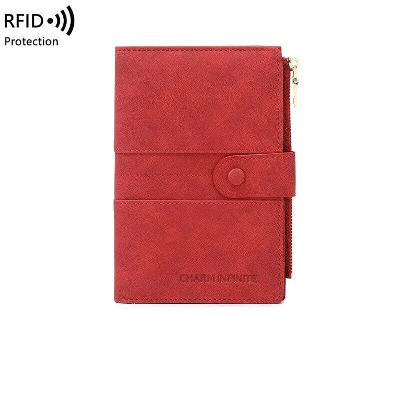 portefeuille pour femme voyage pochette passeport anti rfid
