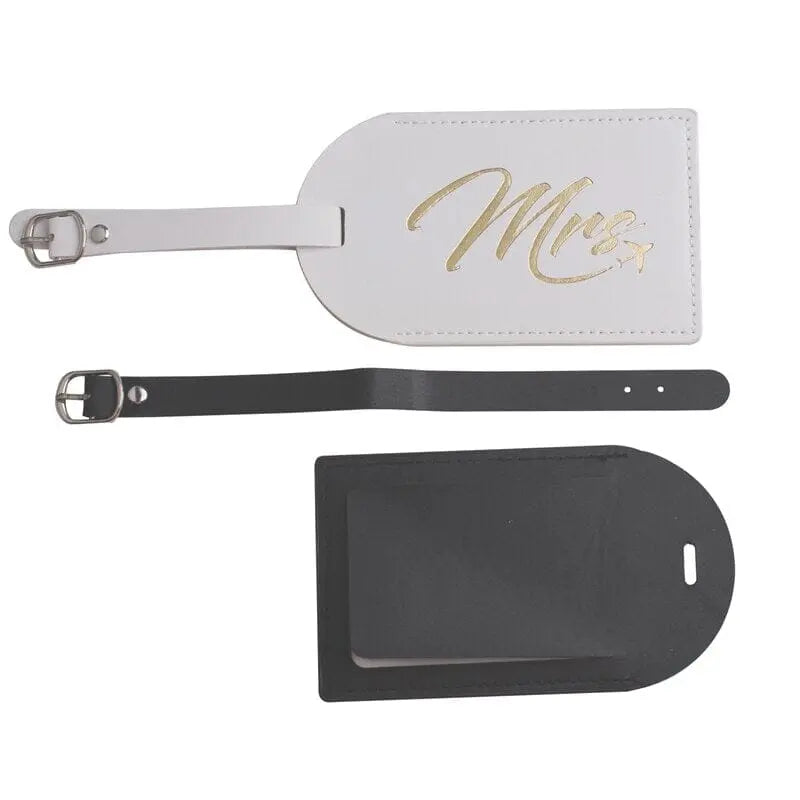 etiquette valise couple mr mrs