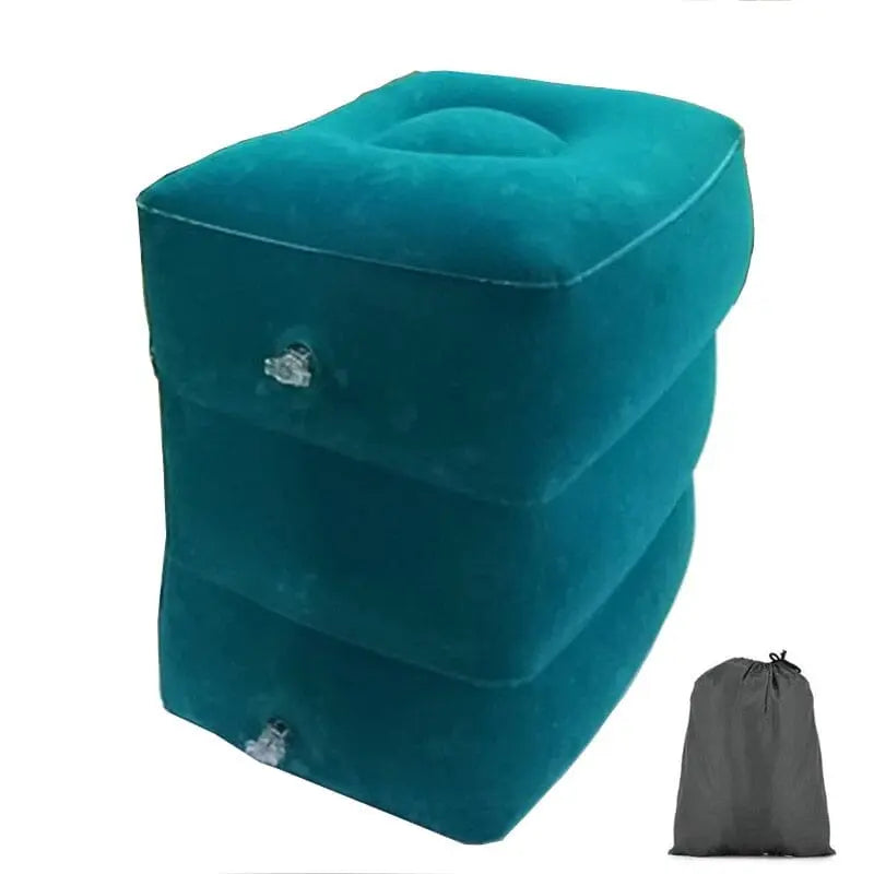 coussin repose pied gonflable avion voiture