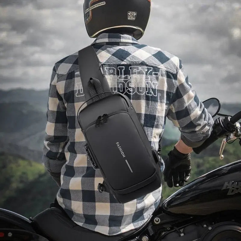 sac bandouliere voyage antivol moto fashion