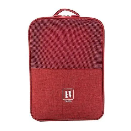 sac voyage chaussures rouge travelbasics
