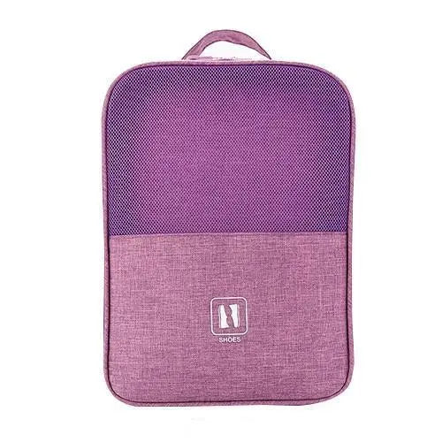 sac voyage chaussures violet travelbasics