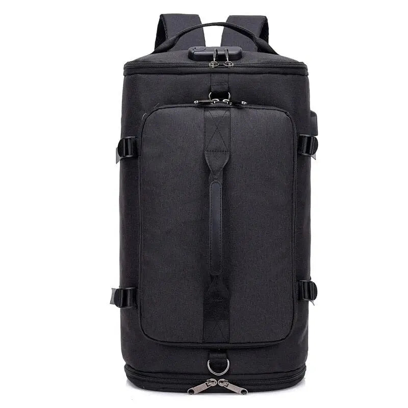 sac a dos avec compartiment chaussures antivol et connecté convertible