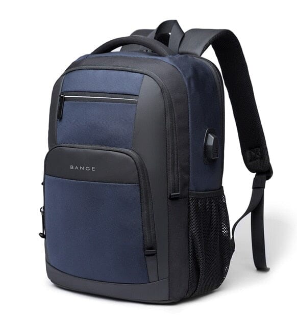 sac a dos connecté homme usb 15.6 pouces bleu