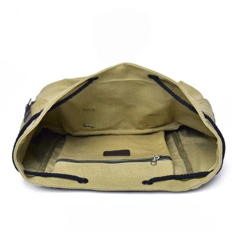 sac a dos vintage backpack en toile