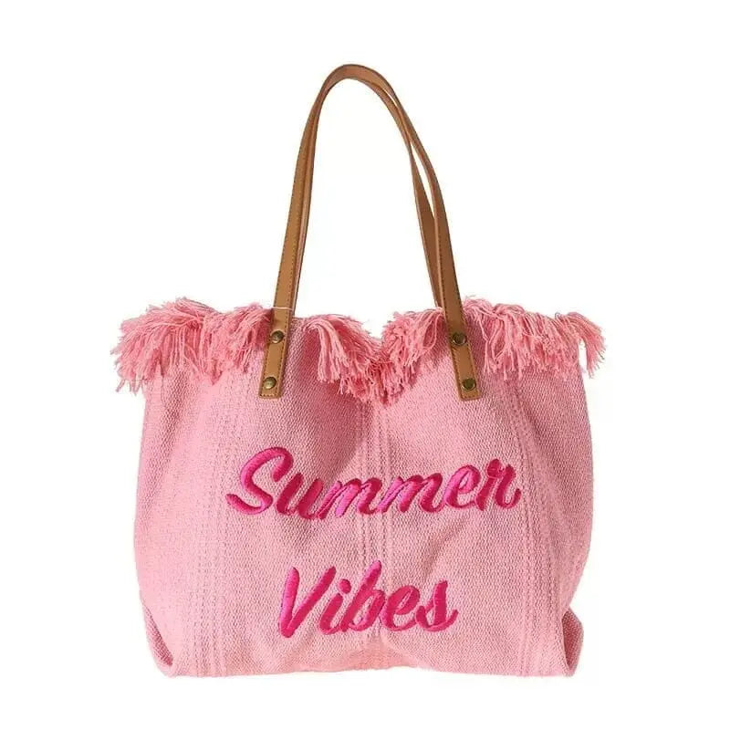 sac de plage femme tote bag summer vibes