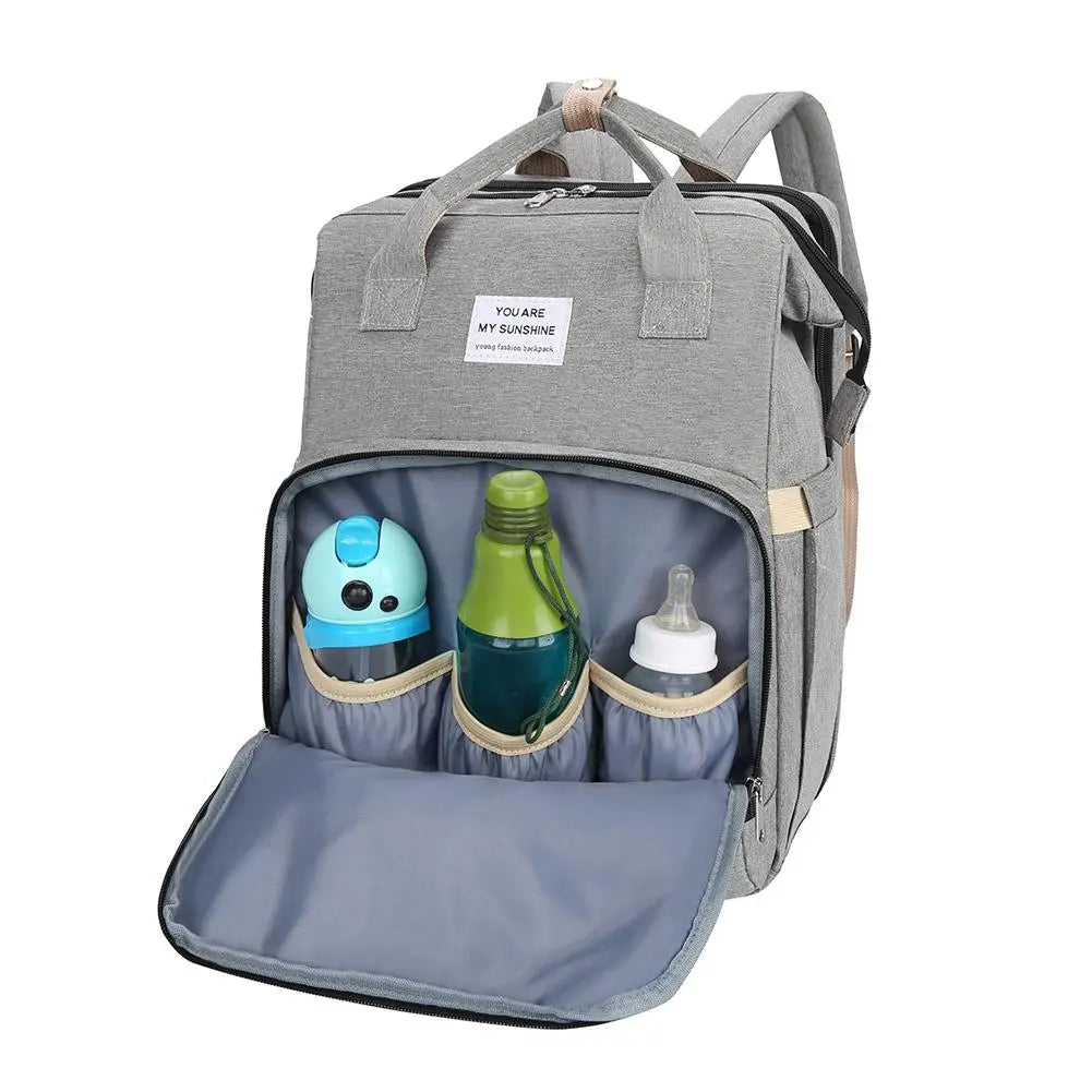 sac voyage bébé gris you are my sunshine