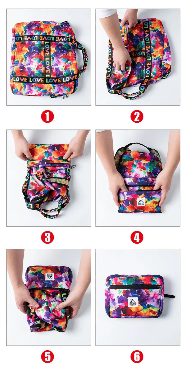 sac pliant voyage love