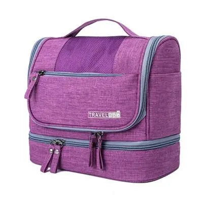 trousse de toilette voyage violette travel bag 
